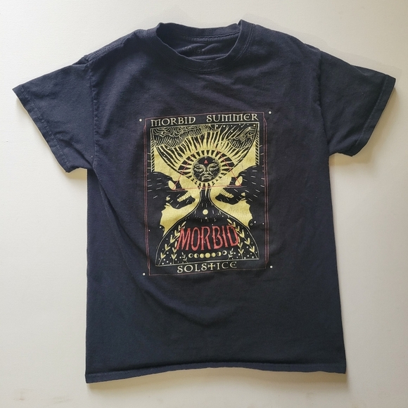 Limited Edition Morbid Podcast Fan Tee Summer Solstice Size Women's Small #Goth - Picture 2 of 2